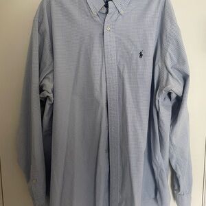 Ralph Lauren Blue Casual Button Down Shirt